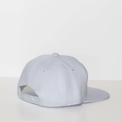 Dude Gray Embroidered White Hat
