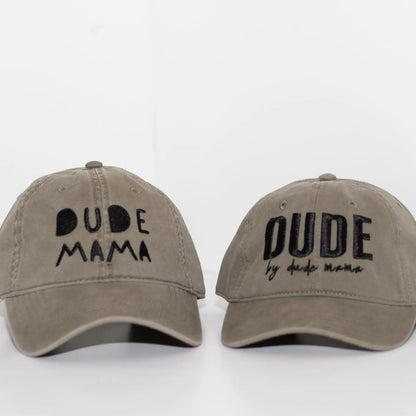 Olive Green Matching Hats for Dude & Mama Dude Mama