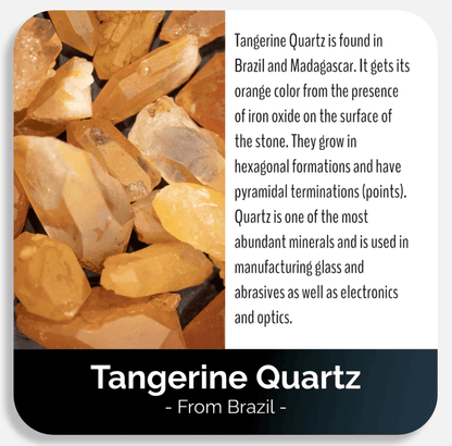 Tangerine Quartz + Dude Rocks Card