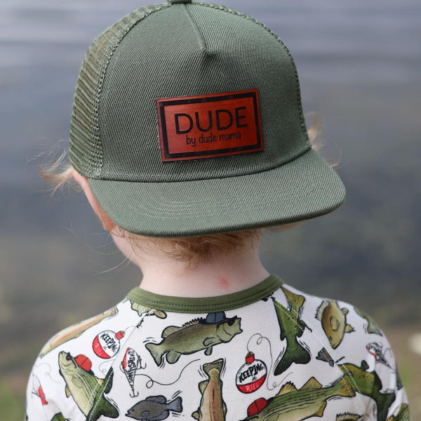 Olive Mesh Trucker Hat